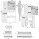 thumbnail image 3 of 37" Left Drawer Desktop Makeup Vanity Table + Cushioned Stool, Extra Large Right Sliding Mirror, Multi Layer High Capacity Storage, Practical Fashionable Makeup Dressing Set, EPA, GCC, UL Certificate, 3 of 3