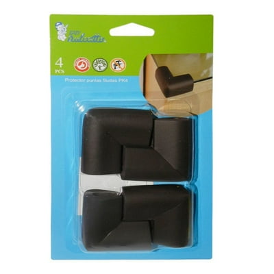 Protector De Esquinas Muebles Goma Eva 4 Pack Negro  Baby Dulccitto