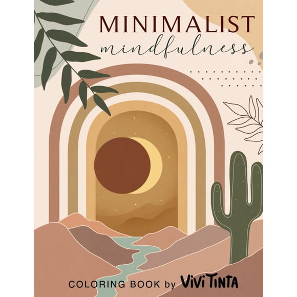 Libro para colorear Vivi Tinta Minimalist Mindfulness para mujeres