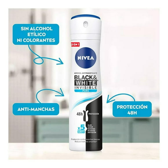 NIVEA DEO DEO SPRAY AP BLACK-WHITE PURE 150ML