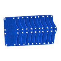 Magideal - 10 Piezas De Banda De Sudor Para Casco, Accesorios Para Casco, Cómodos, De Secado Rápido, De Repuesto, Con Presión, Almohadillas De Sudor Para Banda D Azul