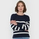 thumbnail image 3 of Sweater Mujer Cuello Redondo Navy Corona, 3 of 5
