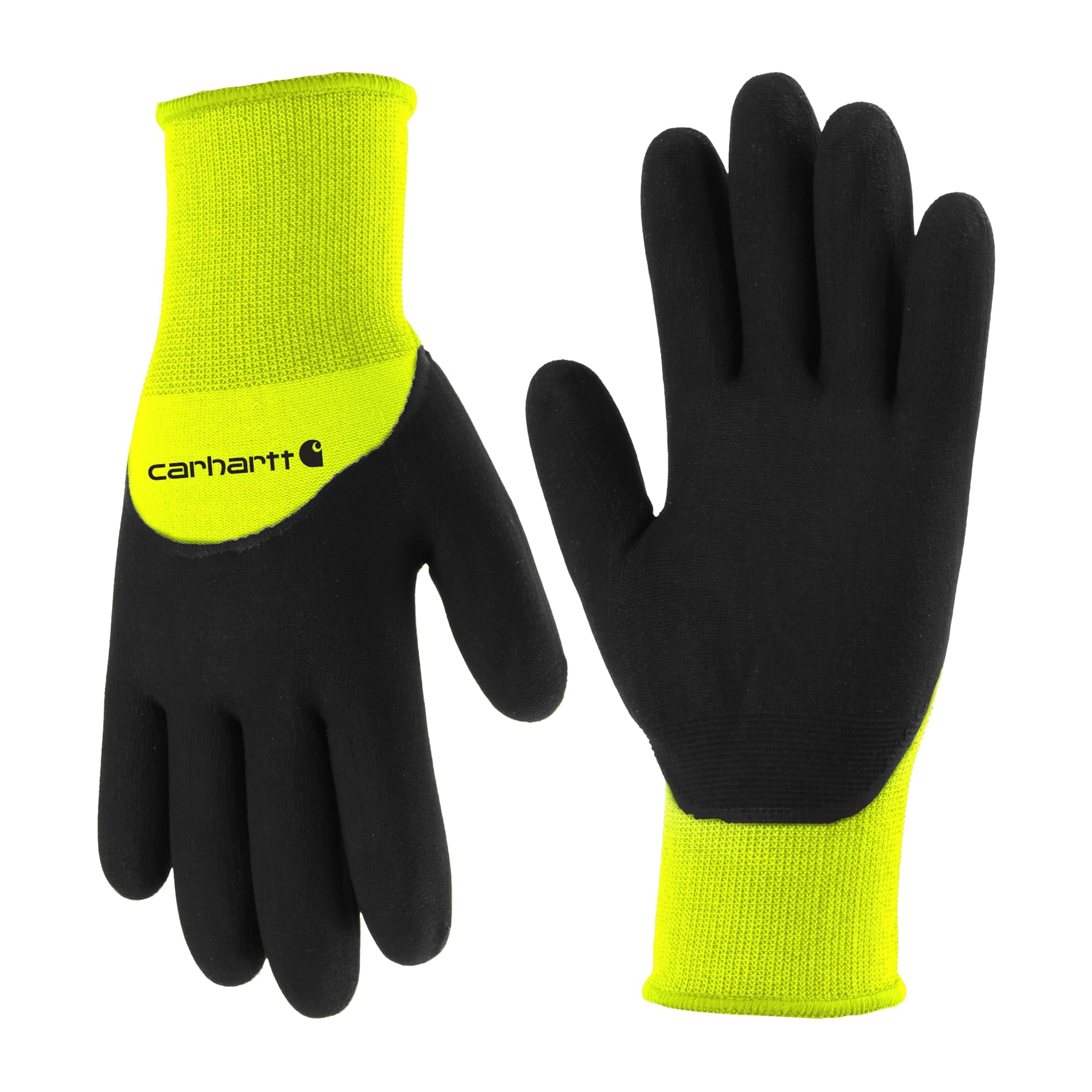Guantes Carhartt Térmicos Forrados Con Nitrilo Alta Visibilidad Lima Talla S