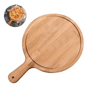 Genérico - Plato De Madera Para Pizza Alimentos 30 Cm Tabla Picoteo