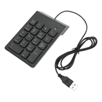 Genérico - Mini Teclado Numérico Usb Notebook Negro