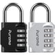 thumbnail image 1 of Combination Lock Puroma de 4 dígitos, impermeable para exteriores, paquete de 2, 1 of 7
