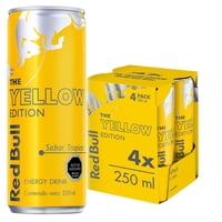 Bebida Energética The Yellow Pack 4 Un Lata 250 Ml Red Bull