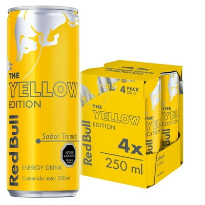 Bebida Energética The Yellow Pack 4 Un Lata 250 Ml Red Bull