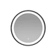 thumbnail image 1 of Espejo Circular Taumm 60cm 3 Luces LED Borde Negro, 1 of 3