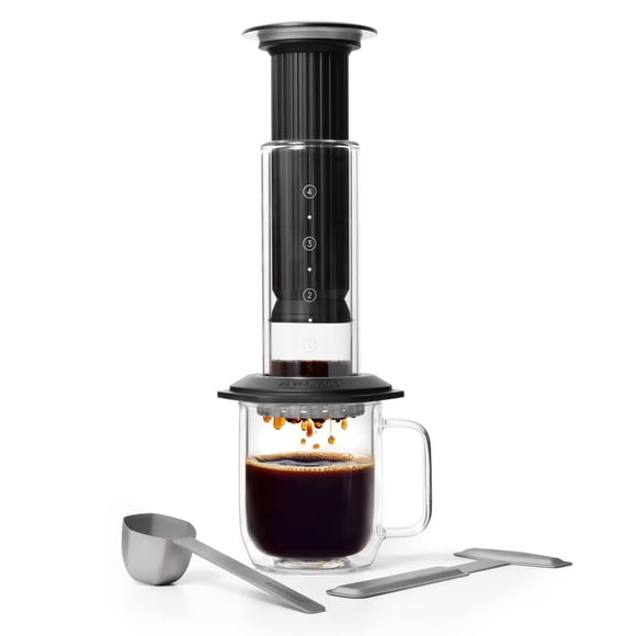 Cafetera AeroPress Premium de Vidrio Borosilicato y Acero Inoxidable