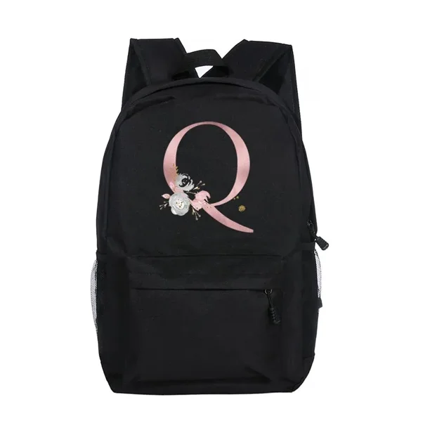 Personalized Girls School Bags Custom Letter with Name Print Backpack Kindergarten Children Schoolbag Teenage Kids Daypack Gifts