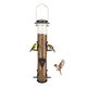 thumbnail image 1 of Comedero para pájaros, tubo colgante, alimentador de semillas para pájaros silvestres de aluminio, 1 of 7