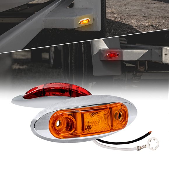 Luces Marcadoras para Remolque LED ONLINE LED STORE 2.5" Ámbar Rojo LED