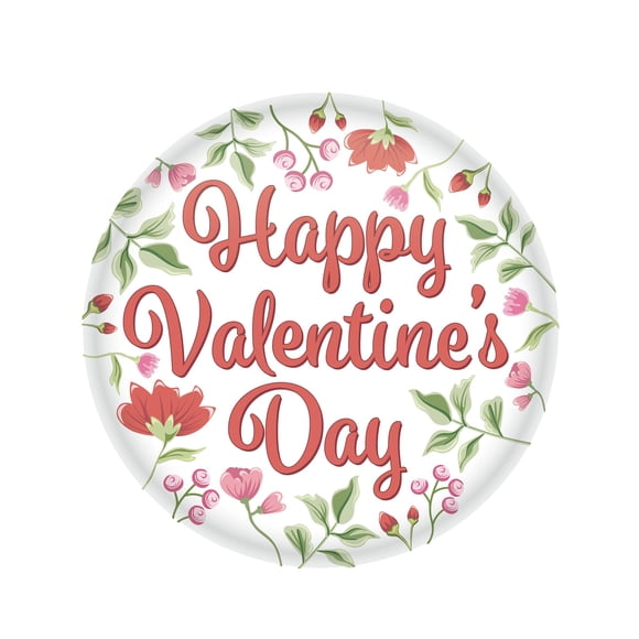 Button The Beistle Company Feliz Día de San Valentín