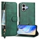 thumbnail image 1 of Funda Billetera Cremallera para iPhone 17 con Porta Tarjetas, Soporte y Correa Verde, 1 of 5