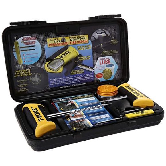 Kit de reparación de neumáticos Blackjack KT-340 T-Bone con 40 reparaciones