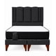 thumbnail image 2 of Cama King Size Milano + Respaldo King Size Milano + Colchon Mery Desing Gris Oscuro, 2 of 8