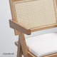 thumbnail image 5 of Pack 2 Silla Comedor Chandigarh Madera Natural Cojín Lino Venhoouse, 5 of 8