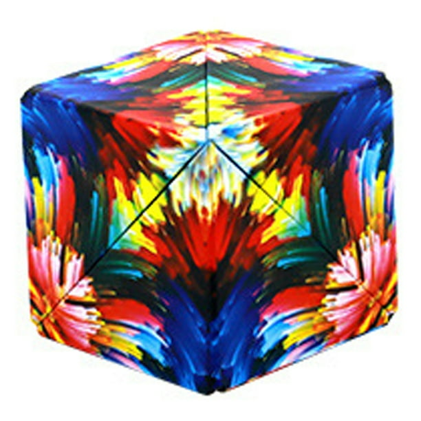 Fidget Toys Shape Shifting Box Fidget Cube 3D Magnetic Magic Cube Magnet Transforms Into Geometry Bulk Decompression Educational Deformation Puzzle For 8/9/10/12 Year Old Boys And Girl Birthday Gifts