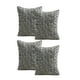 thumbnail image 2 of Pack De 4 Fundas De Cojin Chenille Linea Negro, 2 of 3