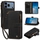 thumbnail image 3 of Funda Cartera iPhone 18 Pro Max con Ranuras y Cierre Magnético, Negro, 3 of 6