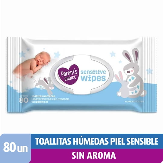 Toallitas Húmedas Parent's Choice Piel Sensible