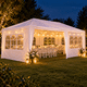thumbnail image 5 of Toldo Carpa Plegable 6x3 m Paredes Ventana Lona Impermeable Reforzado Fiesta Eventos Color Blanco, 5 of 5