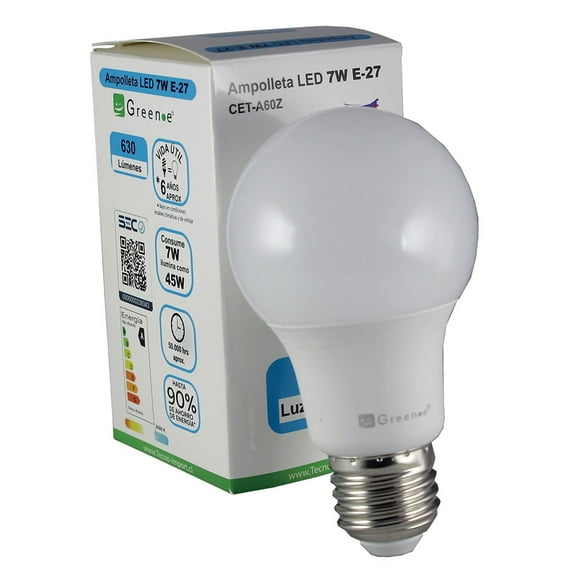 Ampolleta Led E27 Luz Fría 7w