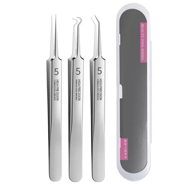 German Ultra-fine No. 5 Cell Pimples Blackhead Clip Tweezers Beauty Face Health Salon Special blackhead remover Acne Needle Tool