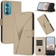 thumbnail image 1 of Funda Cartera Fibra de Carbono para Motorola Edge 30 con Soporte y Cierre Magnético Oro, 1 of 6