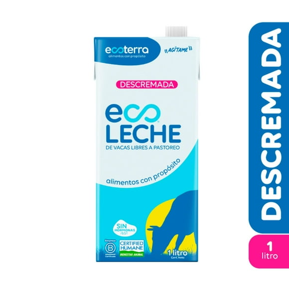 Leche Descremada de Vacas Libre Pastoreo, 1 L