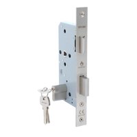 Stark Design - Cerradura De Embutir Puerta Acceso Principal, Cilindro Ambos Lados. Resistente Al Fuego (260 Min). (Acero Inoxidable 304). Sku: Sde200-Ai.F.Cl70