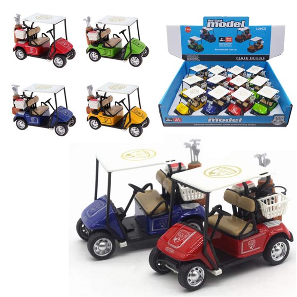 Réplicas de carritos de minigolf Liberty Imports a escala 1:32 x12