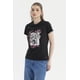 thumbnail image 2 of Polera Mujer Básica Negro / Fucsia, 2 of 4