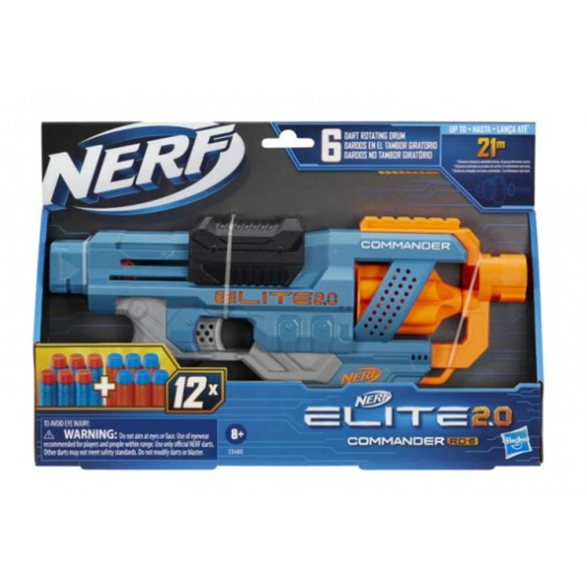 Lanzador Nerf Elite 2.0 Commander Rd 6