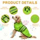 thumbnail image 3 of Impermeable para Perros Uxcell, Chaqueta Impermeable para Mascotas con Agujero para Correa y Capucha, (Verde Fluorescente, S), Destinado para Cachorros, 3 of 7