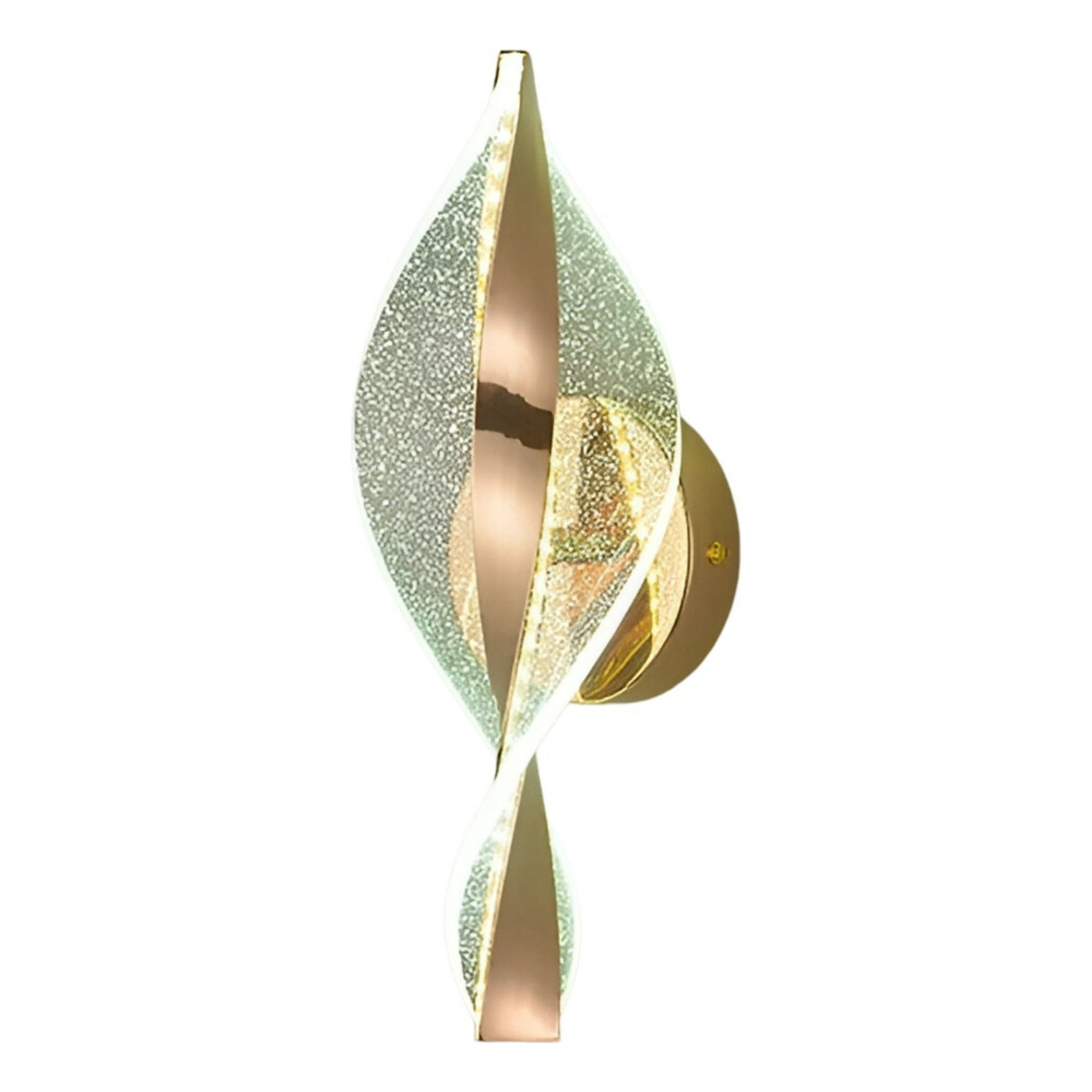 Genérico - Lámpara Pared Moderna Aplique Dorado Decoración Led Jhn