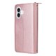 thumbnail image 2 of Funda Cartera con Cremallera y Correa para iPhone 16 Plus Soporte y Tarjetero Oro rosa, 2 of 6