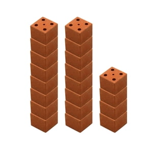 Bothyi - 20X Mini Ladrillos Miniatura Ladrillos Para Casa De Muñecas Jardín De Hadas Diy Mitad Roja