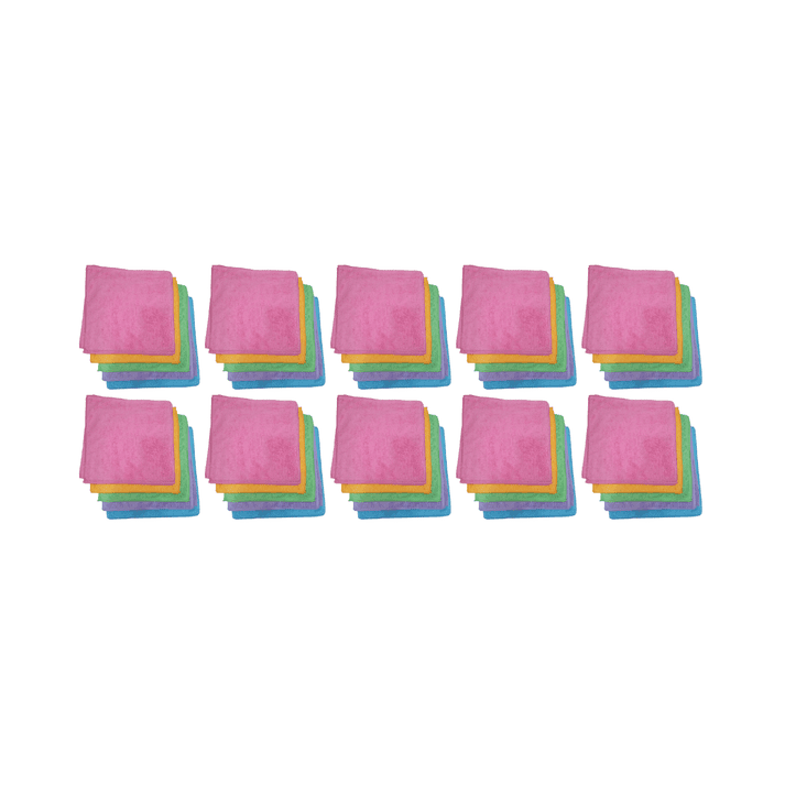 Genérico - Pack 50 Paños Microfibra 38x38 Ultra Absorbente