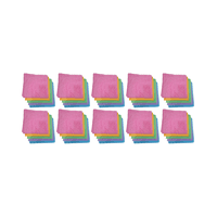 Genérico - Pack 50 Paños Microfibra 38X38 Ultra Absorbente