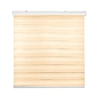 Genérico - Cortina Roller Duo Zebra Día Y Noche 120 X 200 Beige