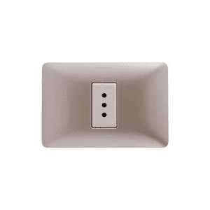 Bticino - Enchufe Simple Matix Titanio / Beige Sam5113Btf