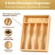 thumbnail image 2 of Organizador de cajones de cocina Umilife, bandeja de bambú para cubiertos de 23 cm, 2 of 6