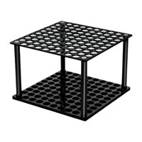 Magideal - Portalápices Para Escritorio, Estante Para Brochas De Maquillaje, Acrílico, 96 Agujeros, Práctico Soporte De Exhibición De Bolígrafos Para Dormitorio Negro