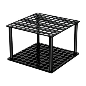 Magideal - Portalápices Para Escritorio, Estante Para Brochas De Maquillaje, Acrílico, 96 Agujeros, Práctico Soporte De Exhibición De Bolígrafos Para Dormitorio Negro