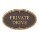 thumbnail image 1 of Placa Whitehall 10571 Entrada Privada 25 X 15 Cm Bronce, 1 of 3