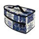 thumbnail image 3 of Bolsa De Almacenamiento De Hierro, Organizador De Hierro Portátil Compacto Para Viajes, Interior Y Exterior, Azul Y Blanco, 3 of 5