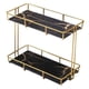 thumbnail image 3 of Rack De Almacenamiento Caja De Almacenamiento De Múltiples Capas Perfume Joyería Cesta De Contenedor S Doble Capa Negro, 3 of 5