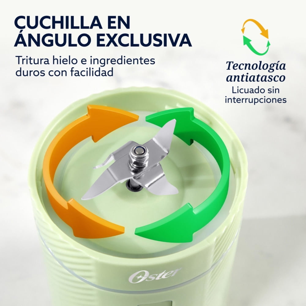 Oster Licuadora Portátil GoMAX 590 ml Verde BLSTGFP-M20, foto 5